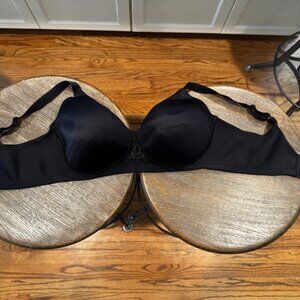 Vanity Fair Beauty Back Full-Figure Back Smoothing Wireless Bra 71380 Black 38D